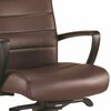 Homeroots Brown Leather Chair 25.8 x 28.9 x 38.8 in. 372379